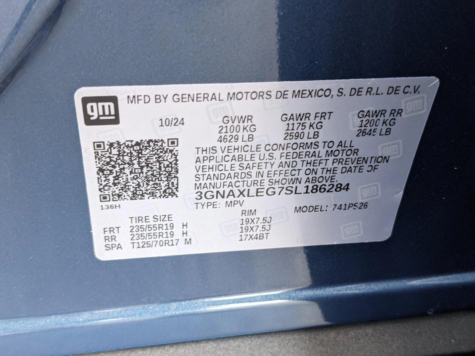 2025 Chevrolet Equinox Vehicle Photo in GREENACRES, FL 33463-3207