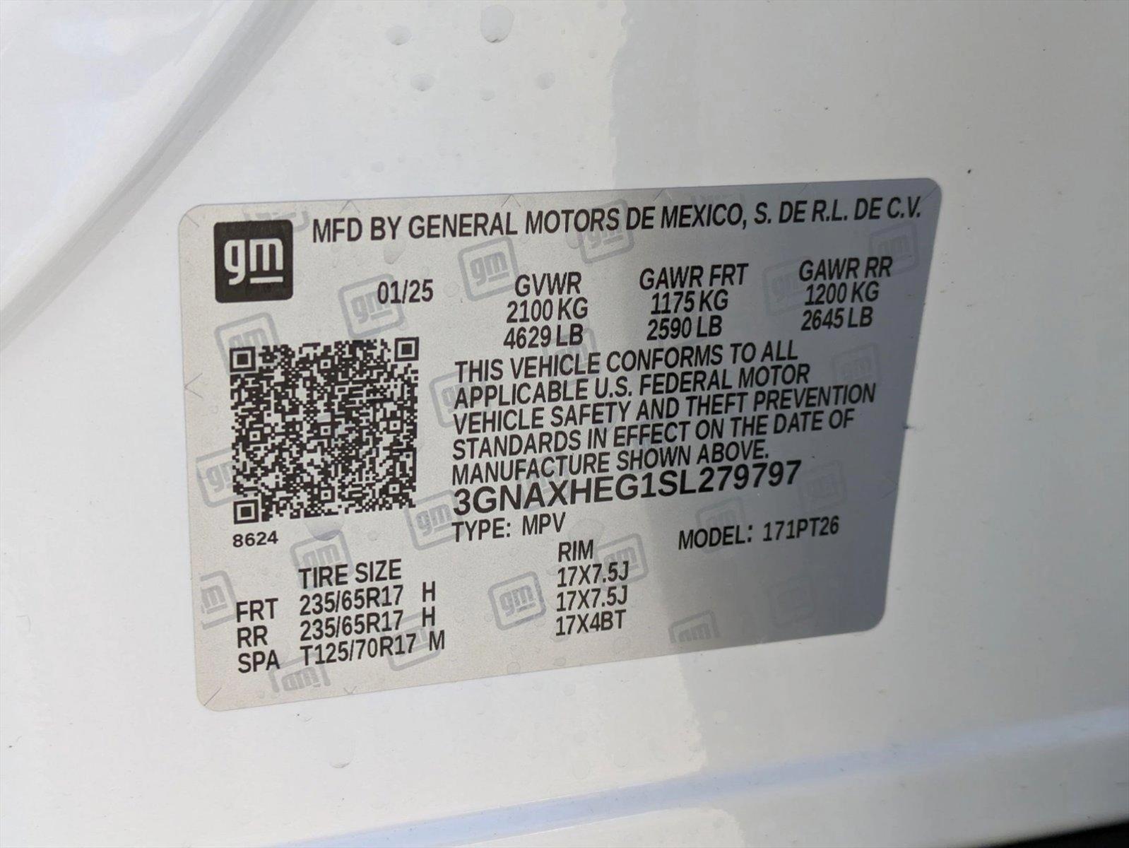 2025 Chevrolet Equinox Vehicle Photo in ORLANDO, FL 32812-3021