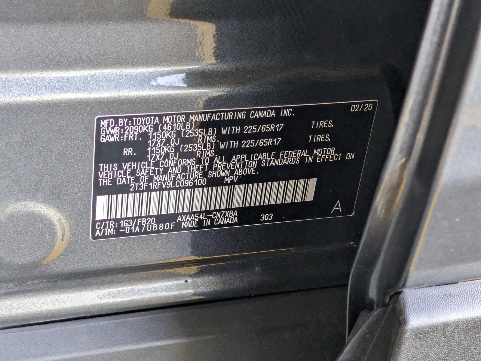 2020 Toyota RAV4 Vehicle Photo in ORLANDO, FL 32808-7998