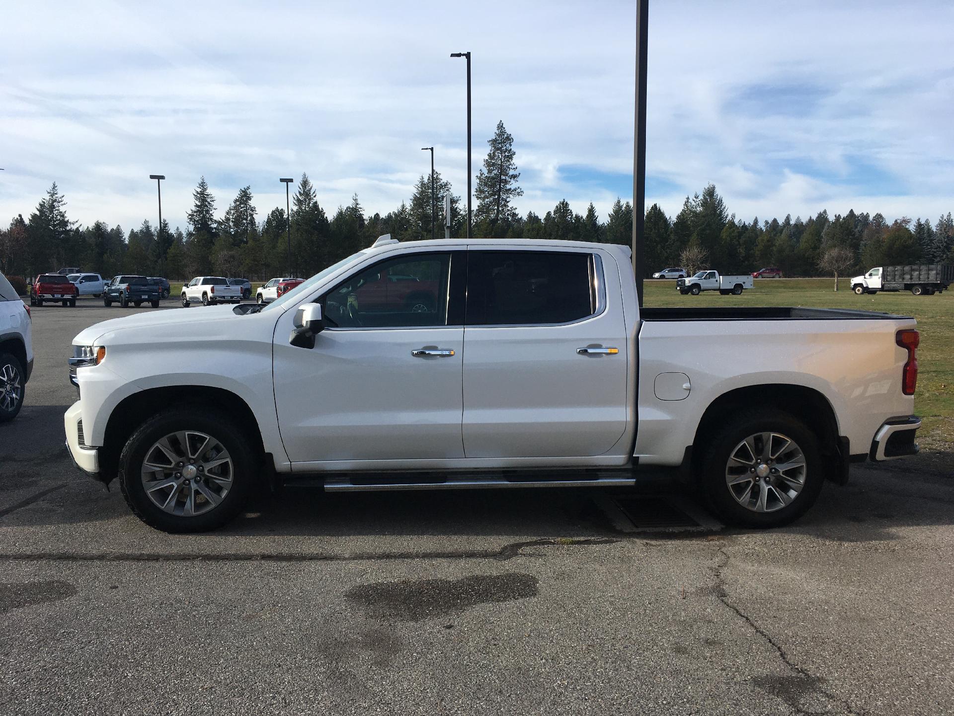 Used 2021 Chevrolet Silverado 1500 High Country with VIN 1GCUYHET8MZ129651 for sale in Coeur D'alene, ID