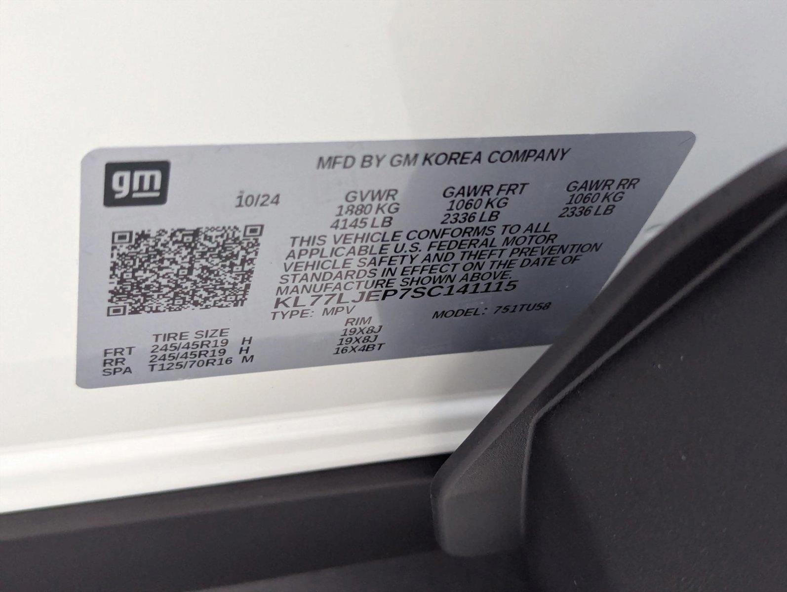 2025 Chevrolet Trax Vehicle Photo in PEMBROKE PINES, FL 33024-6534