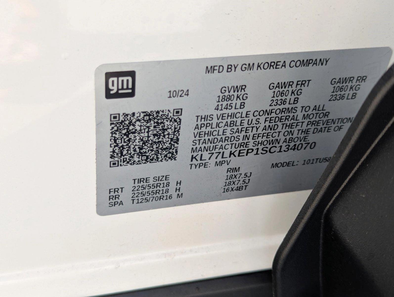 2025 Chevrolet Trax Vehicle Photo in PEMBROKE PINES, FL 33024-6534