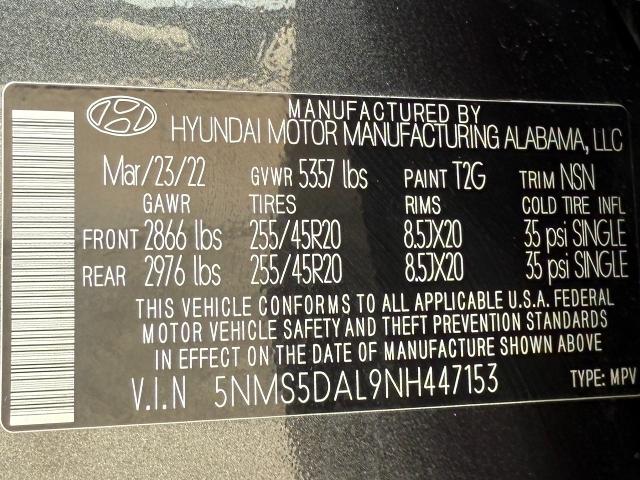 2022 Hyundai SANTA FE Vehicle Photo in Appleton, WI 54914