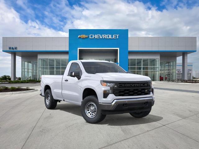Summit White 2026 Chevrolet Silverado 1500 Work Truck Regular Cab LB 4WD Pickup Truck Four-Wheel Drive Automatic