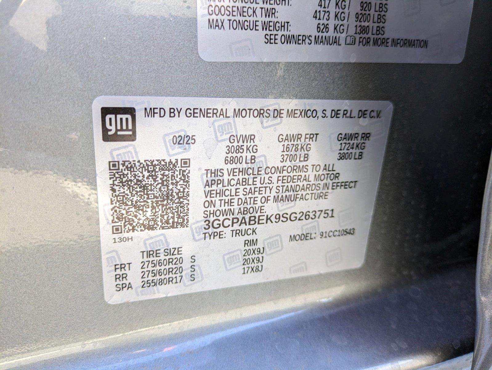 2025 Chevrolet Silverado 1500 Vehicle Photo in GILBERT, AZ 85297-0446