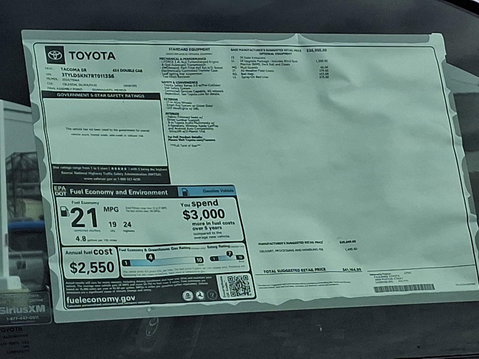 2024 Toyota Tacoma 4WD Vehicle Photo in Harrisburg, PA 17111