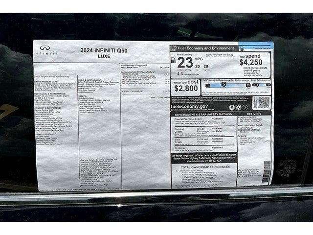 2024 INFINITI Q50 Vehicle Photo in San Antonio, TX 78230