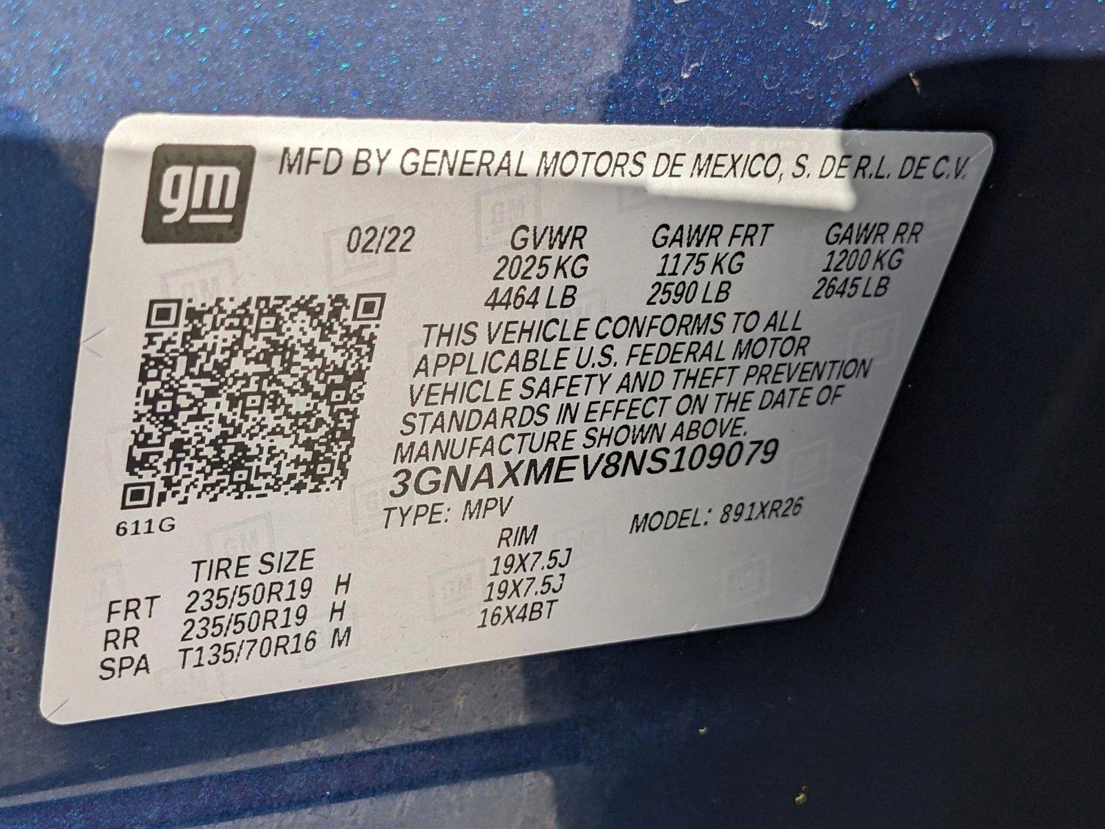 2022 Chevrolet Equinox Vehicle Photo in MIAMI, FL 33172-3015