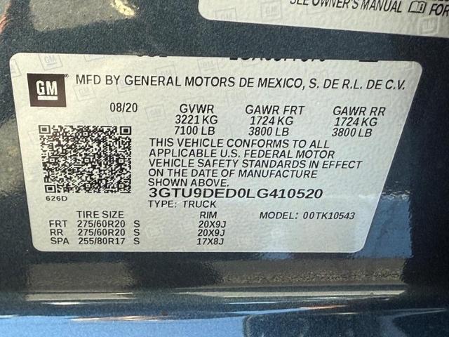 2020 GMC Sierra 1500 Vehicle Photo in MADISON, WI 53713-3220
