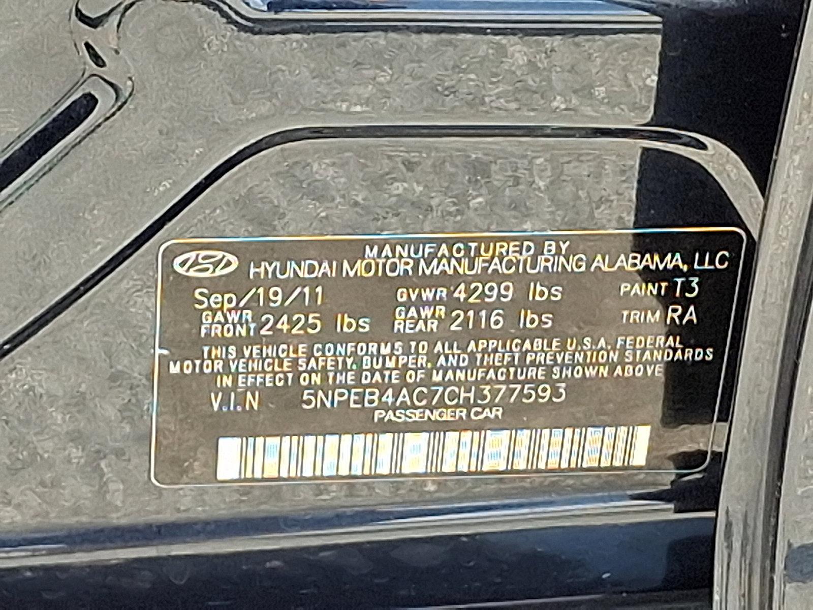 2012 Hyundai SONATA Vehicle Photo in Harrisburg, PA 17111