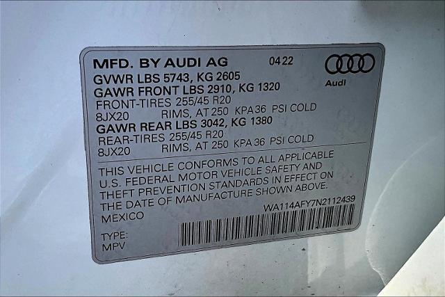 2022 Audi SQ5 Sportback Vehicle Photo in Tulsa, OK 74145