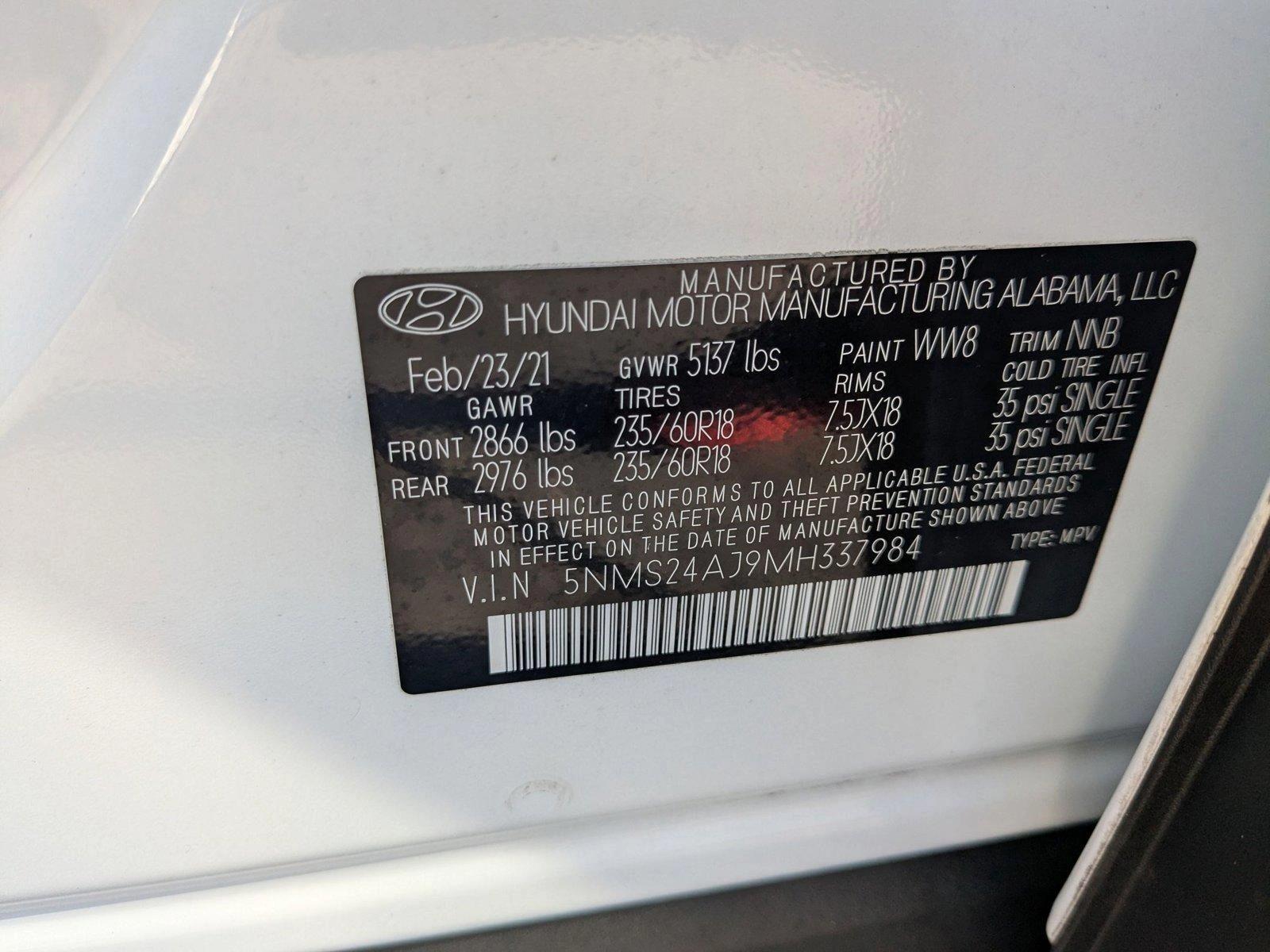 2021 Hyundai Santa Fe Vehicle Photo in MIAMI, FL 33134-2699