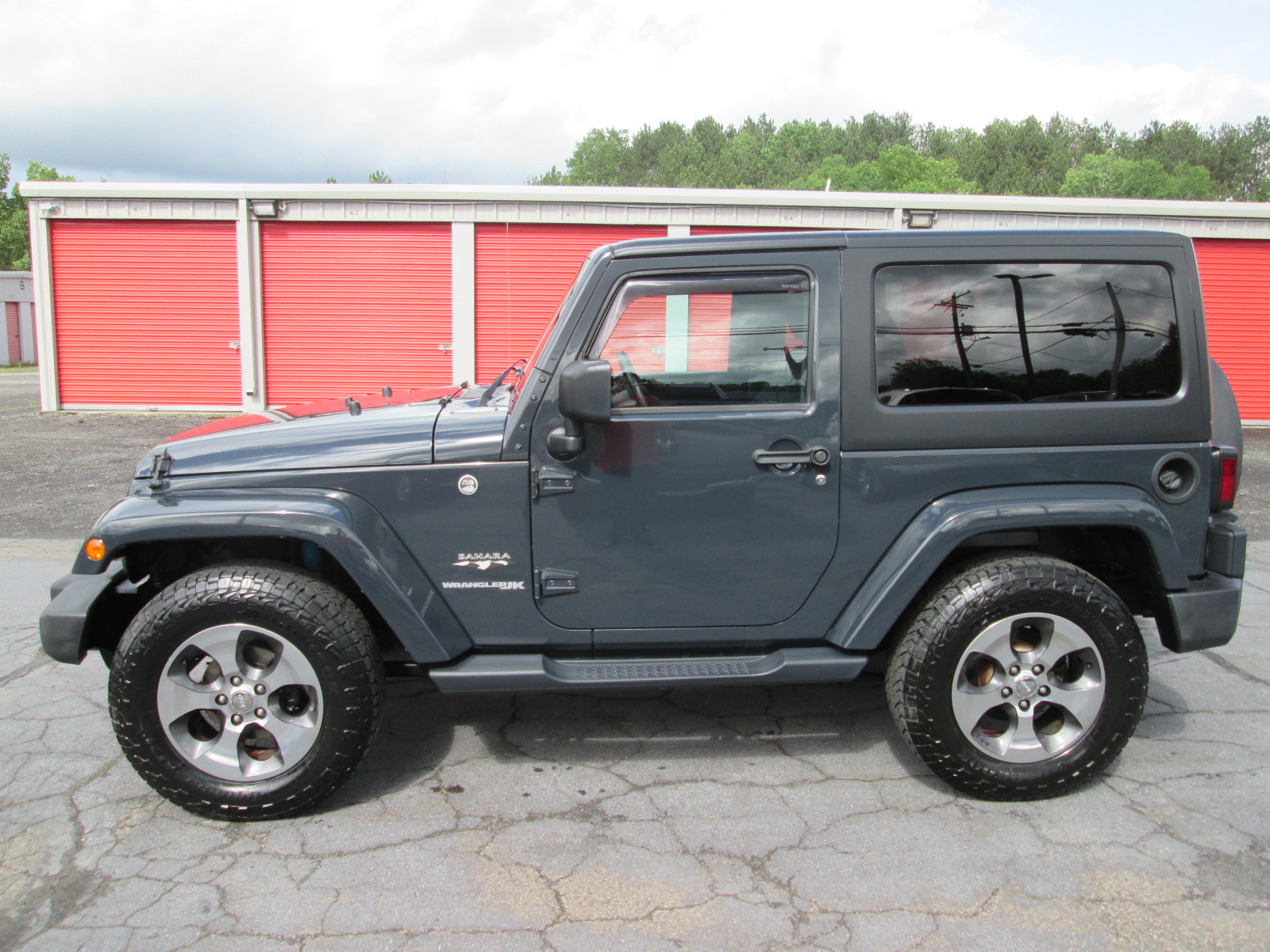 Used 2018 Jeep Wrangler JK Sahara with VIN 1C4AJWBG7JL813804 for sale in Vandling, PA