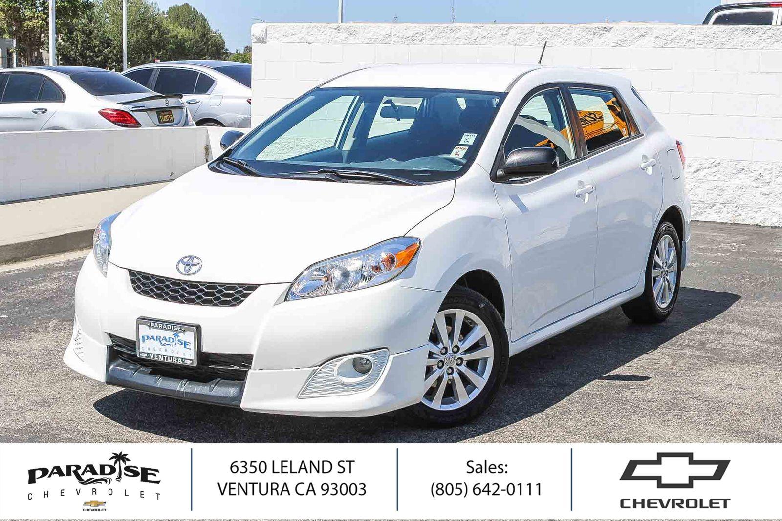 Super White 2010 Toyota Matrix Base Hatchback Front-Wheel Drive 4-Speed Automatic