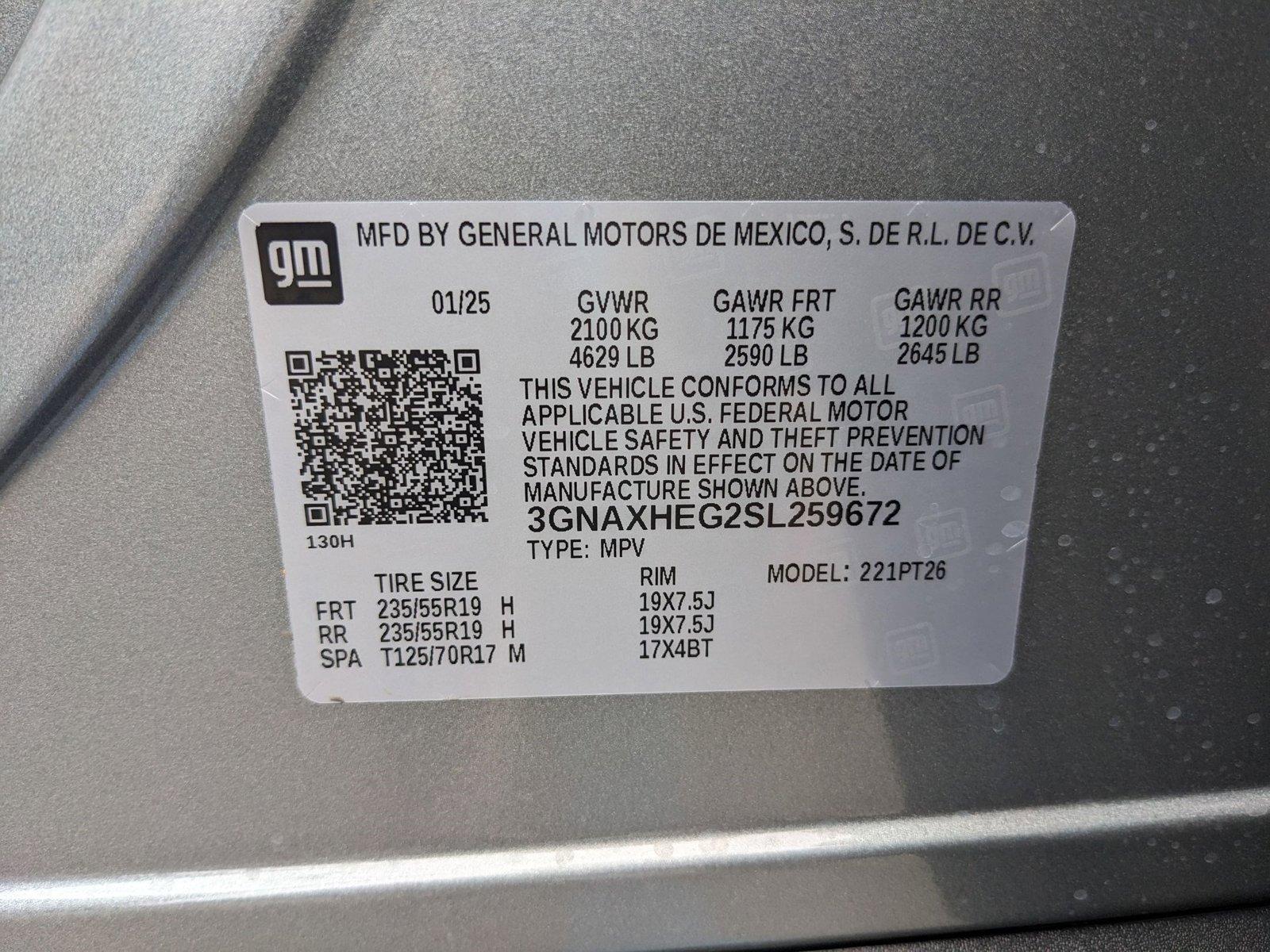 2025 Chevrolet Equinox Vehicle Photo in HOUSTON, TX 77034-5009