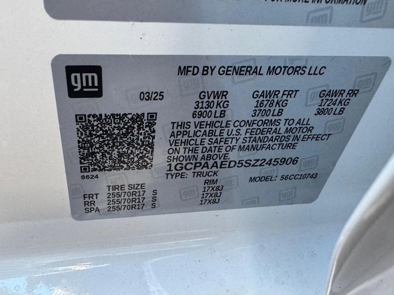 2025 Chevrolet Silverado 1500 Vehicle Photo in GREENACRES, FL 33463-3207