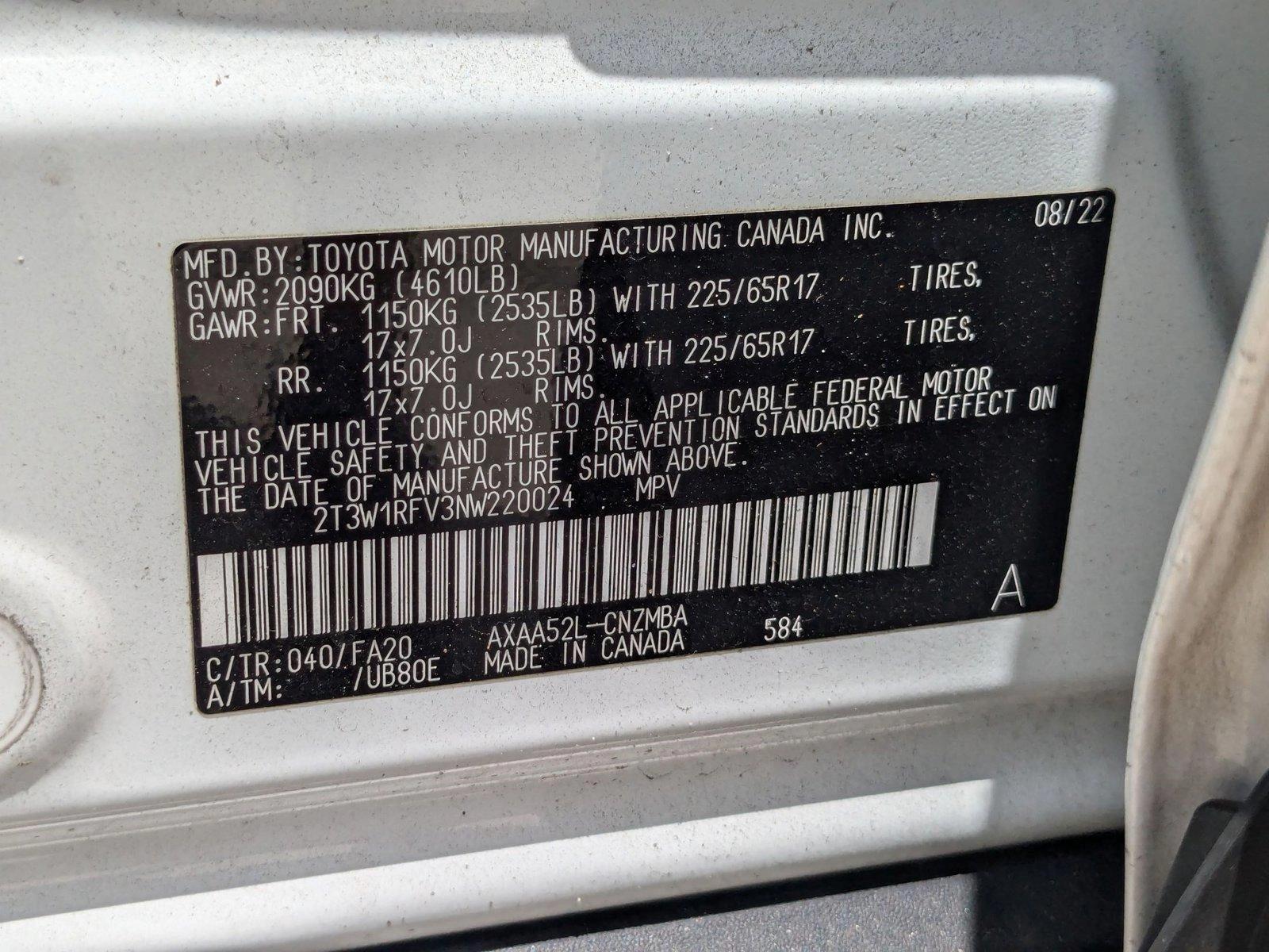 2022 Toyota RAV4 Vehicle Photo in Maitland, FL 32751