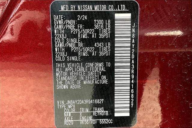2024 Nissan Armada Vehicle Photo in San Antonio, TX 78230