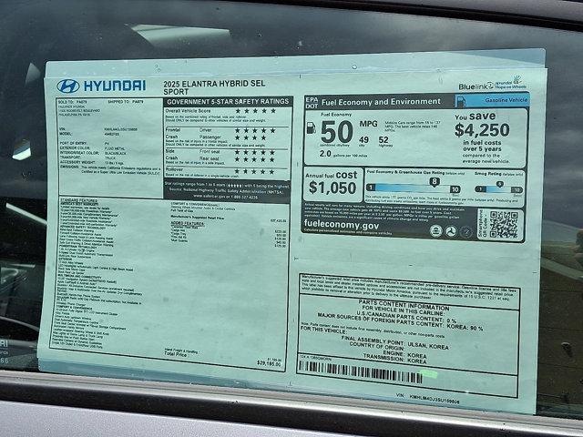2025 Hyundai ELANTRA Hybrid Vehicle Photo in Philadelphia, PA 19116