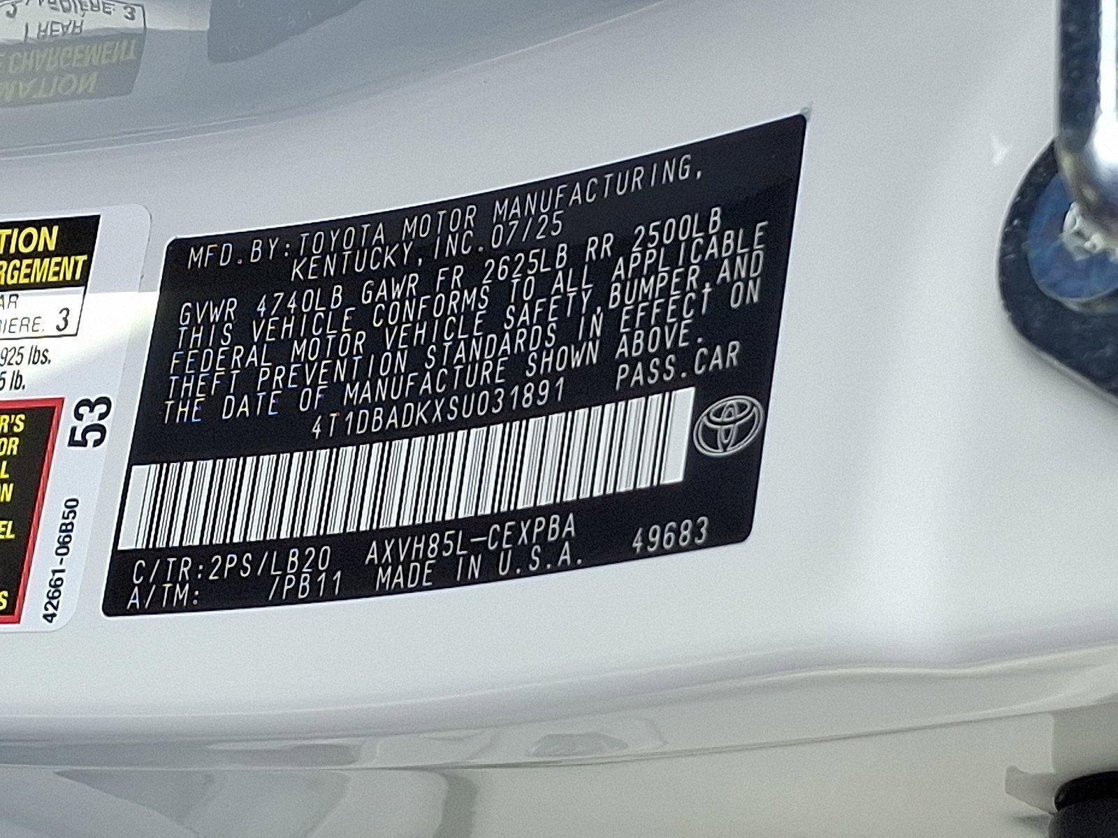 2025 Toyota Camry Vehicle Photo in Harrisburg, PA 17111