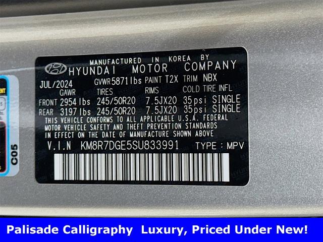 2025 Hyundai Palisade Vehicle Photo in EVERETT, WA 98203-5662