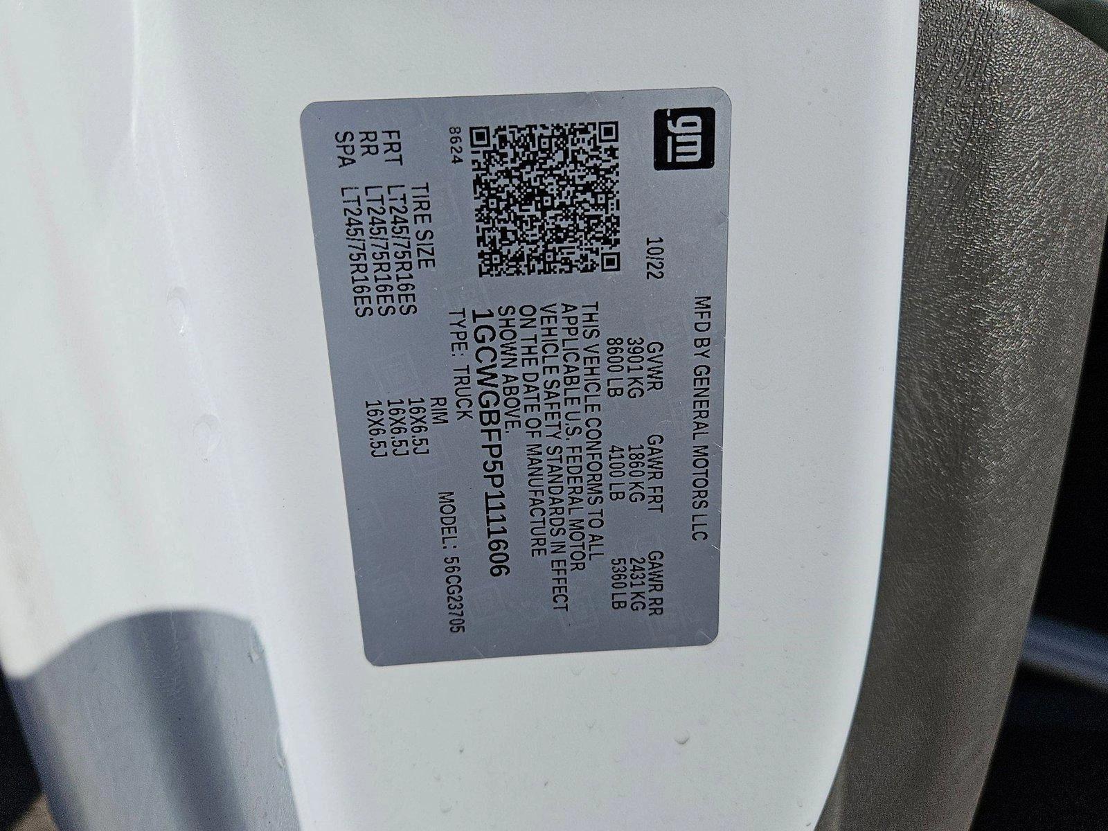 2023 Chevrolet Express Cargo Van Vehicle Photo in CORPUS CHRISTI, TX 78416-1100