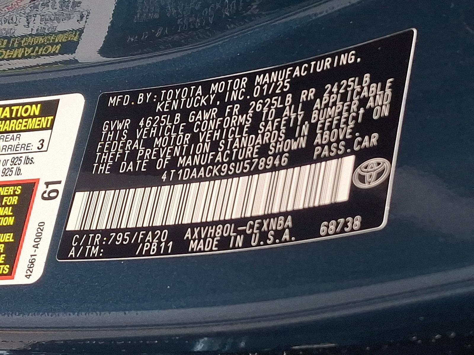2025 Toyota Camry Vehicle Photo in Trevose, PA 19053