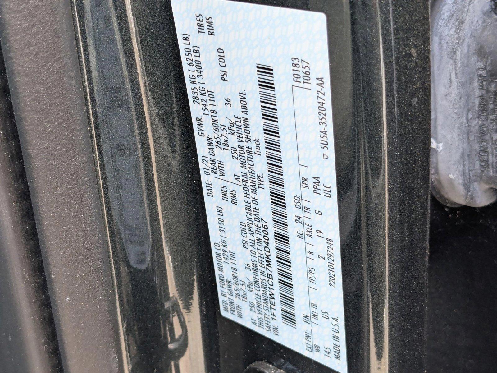 2021 Ford F-150 Vehicle Photo in Tampa, FL 33614
