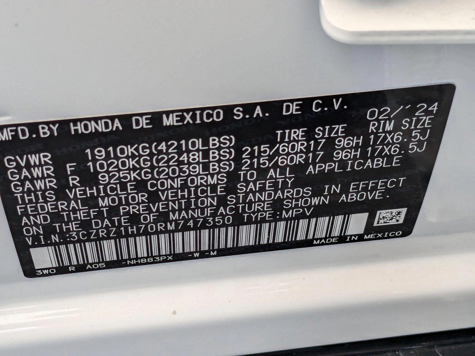 2024 Honda HR-V Vehicle Photo in Miami, FL 33015