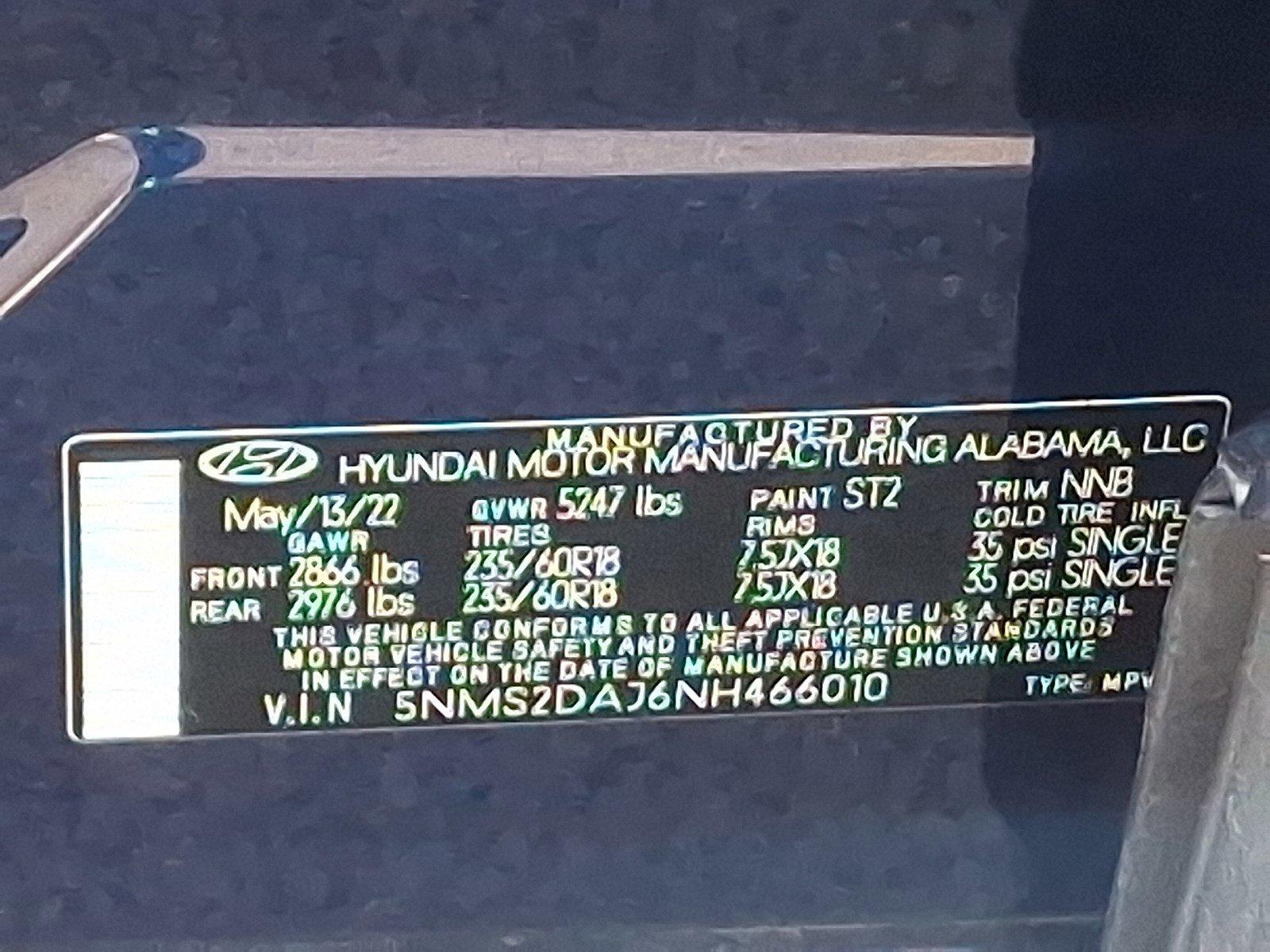 2022 Hyundai SANTA FE Vehicle Photo in Harrisburg, PA 17111