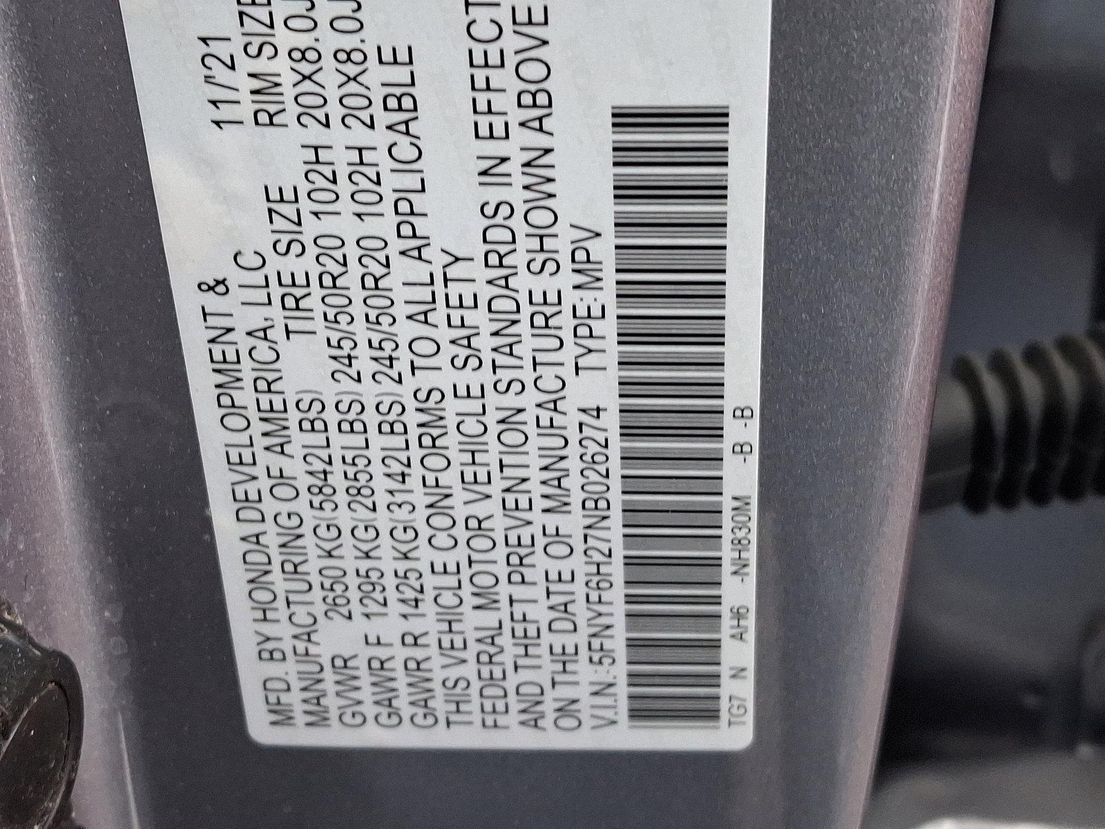 2022 Honda Pilot Vehicle Photo in Harrisburg, PA 17111