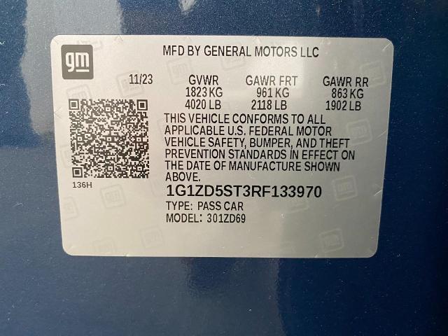 2024 Chevrolet Malibu Vehicle Photo in NEENAH, WI 54956-2243