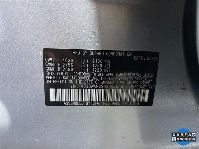 2024 Subaru Legacy Vehicle Photo in Puyallup, WA 98371