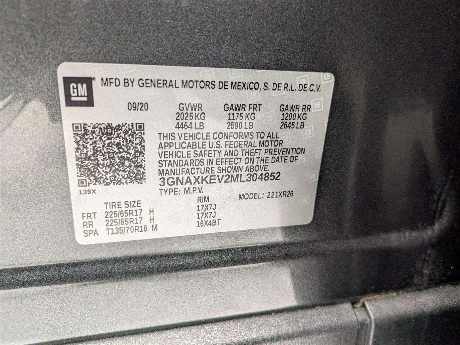 2021 Chevrolet Equinox Vehicle Photo in LAUREL, MD 20707-4622