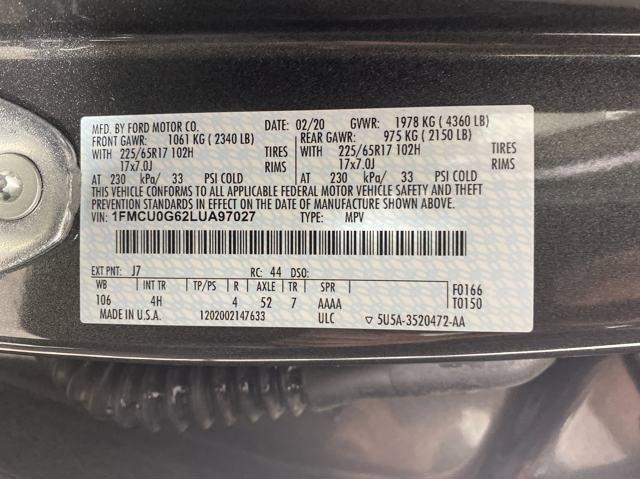 2020 Ford Escape Vehicle Photo in MEDINA, OH 44256-9001