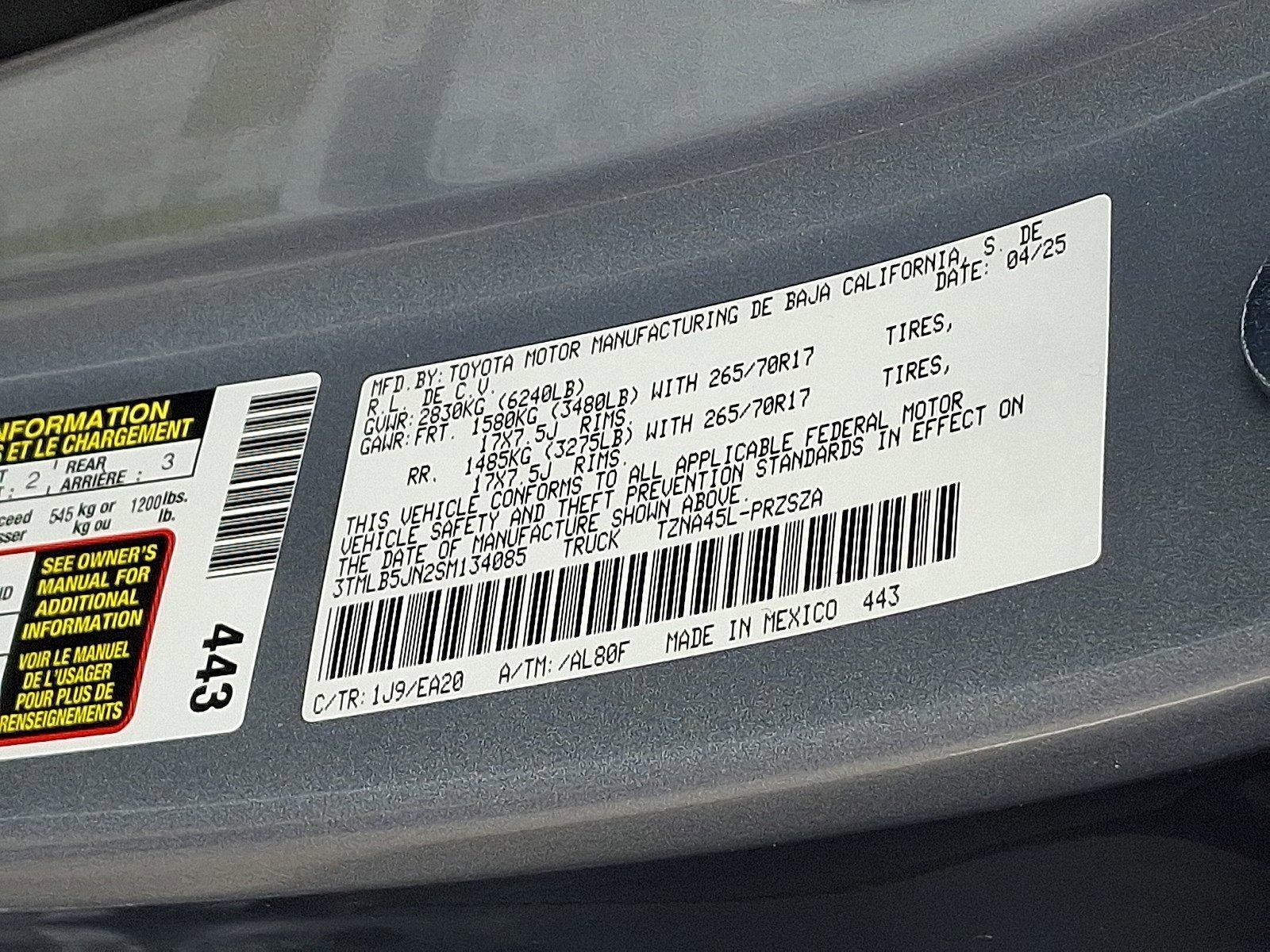 2025 Toyota Tacoma 4WD Vehicle Photo in Harrisburg, PA 17111