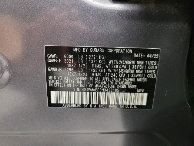2022 Subaru Ascent Vehicle Photo in Oshkosh, WI 54904