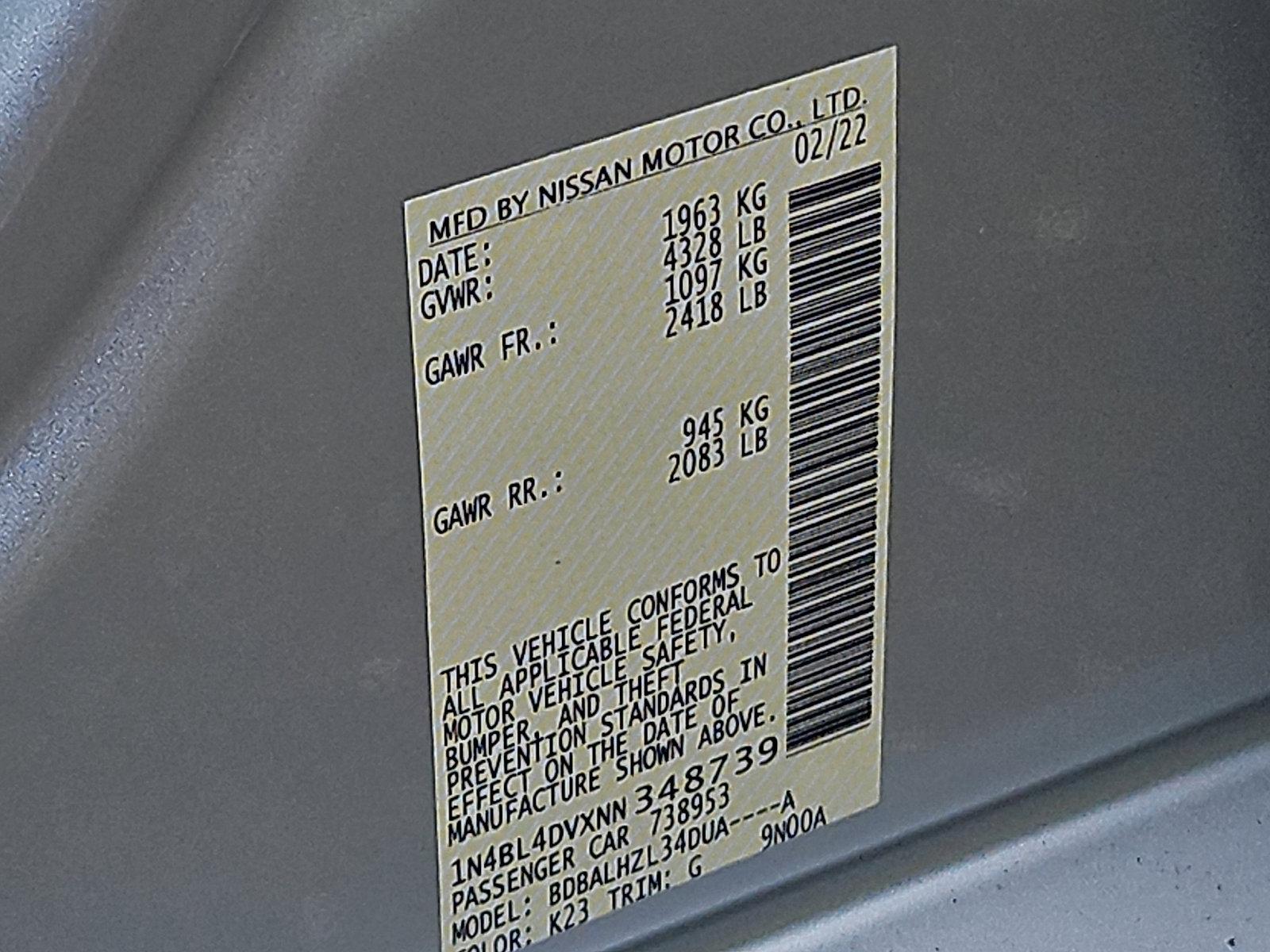 2022 Nissan Altima Vehicle Photo in Jenkintown, PA 19046