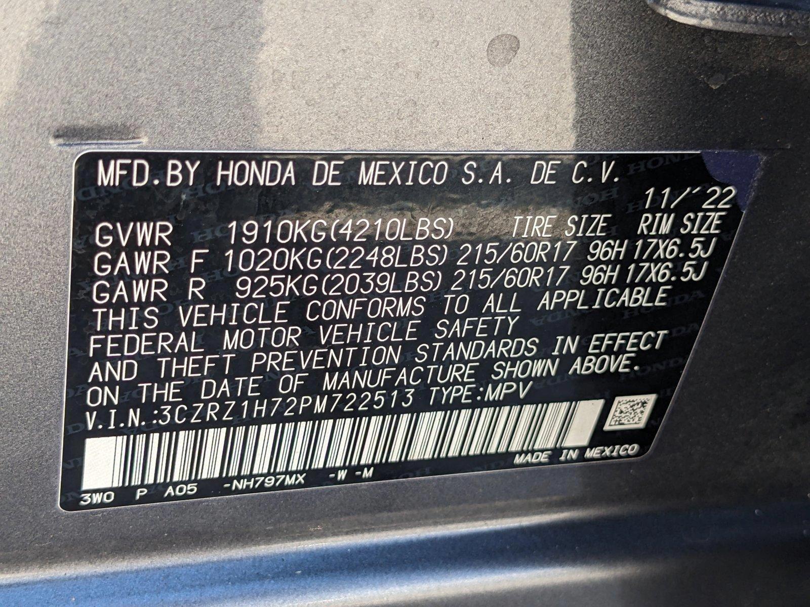 2023 Honda HR-V Vehicle Photo in MIAMI, FL 33172-3015