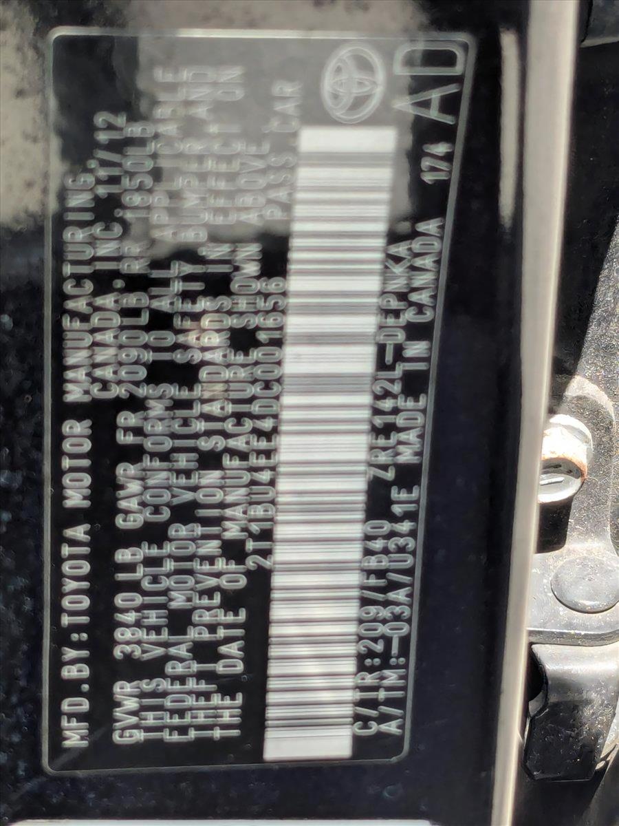 2013 Toyota Corolla Vehicle Photo in PEMBROKE PINES, FL 33024-6534