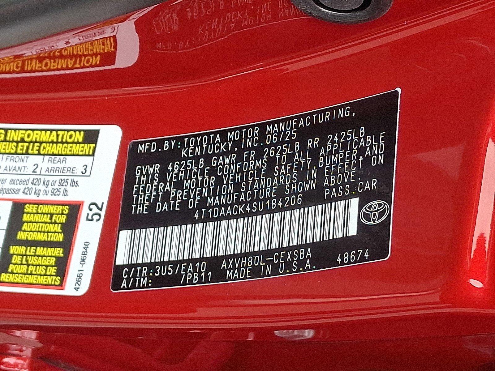 2025 Toyota Camry Vehicle Photo in Harrisburg, PA 17111