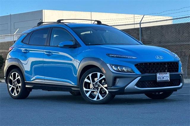 Used 2022 Hyundai Kona Limited with VIN KM8K5CA38NU901858 for sale in Concord, CA