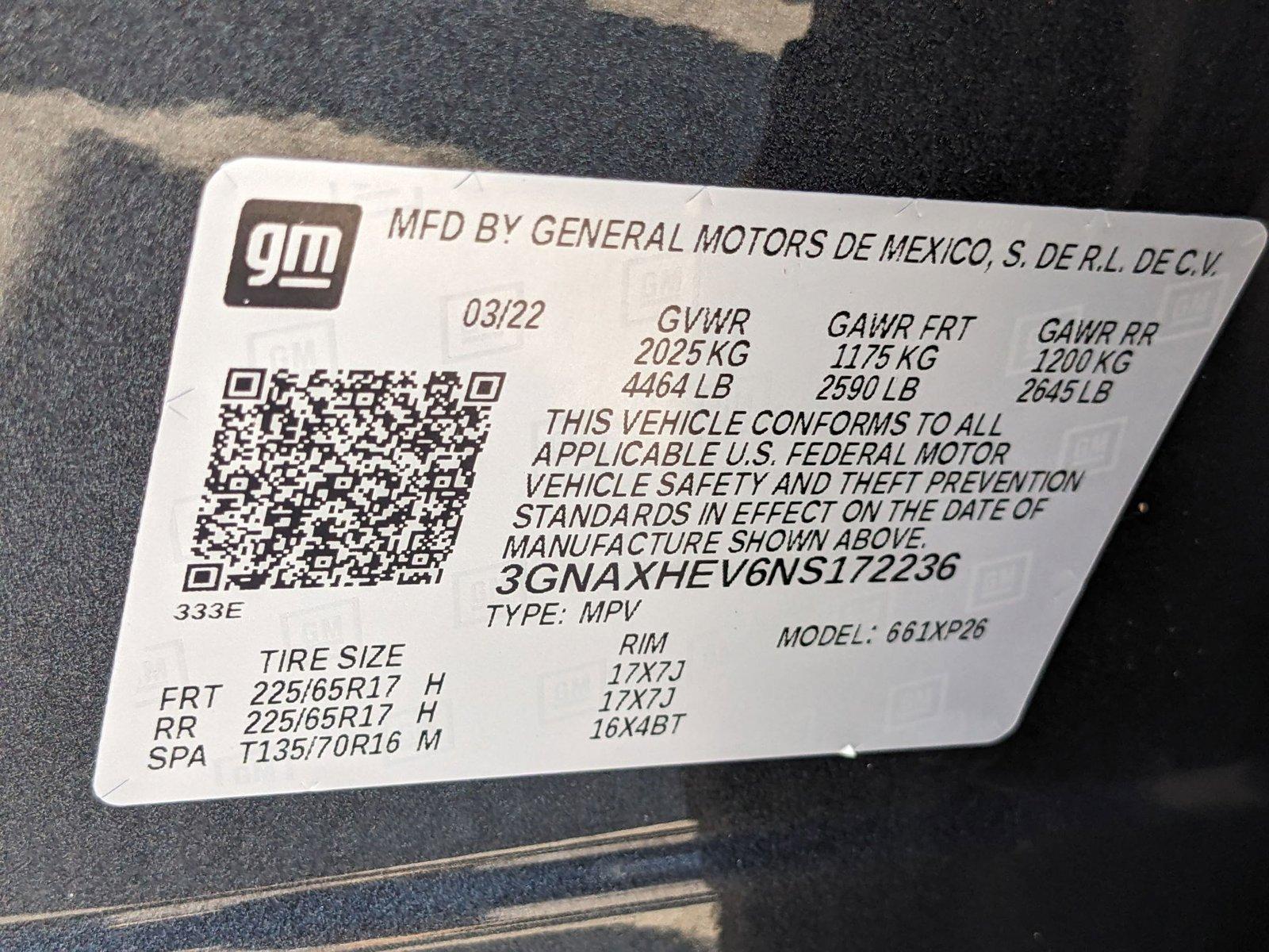 2022 Chevrolet Equinox Vehicle Photo in MIAMI, FL 33172-3015