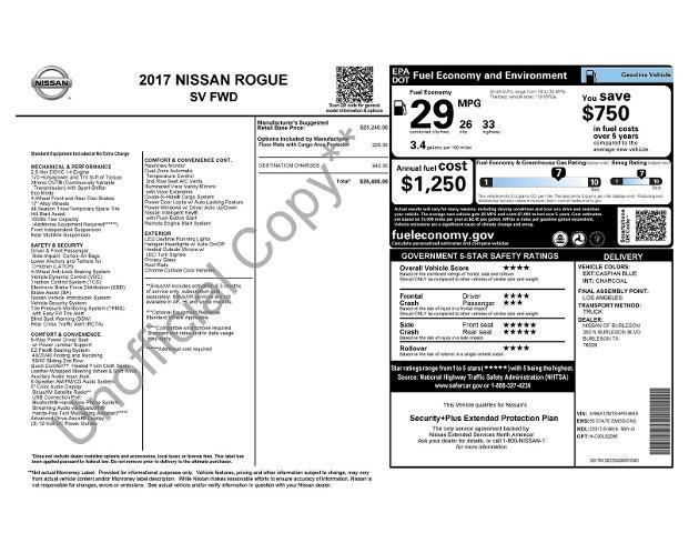 2017 Nissan Rogue Vehicle Photo in Weatherford, TX 76087