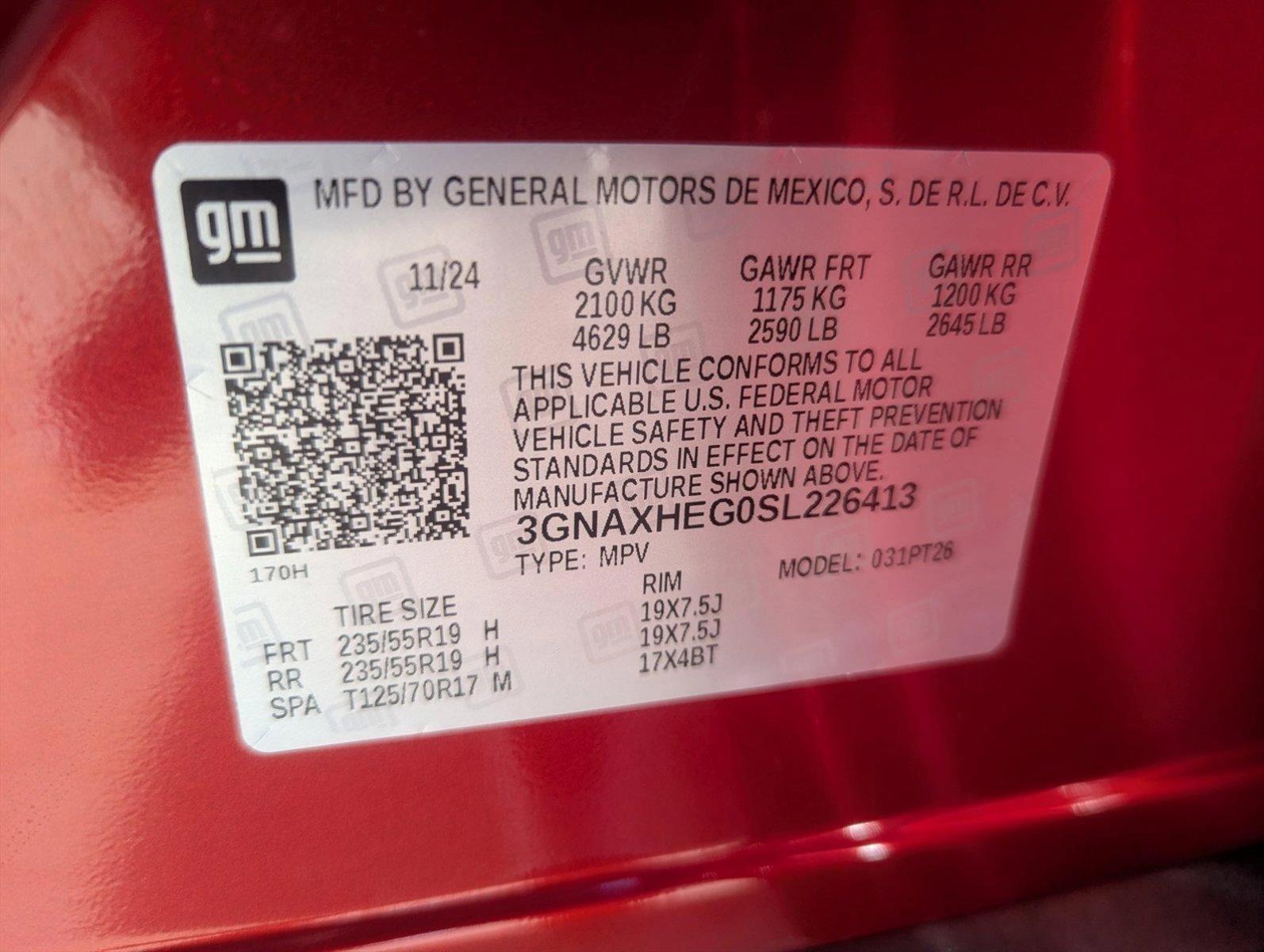 2025 Chevrolet Equinox Vehicle Photo in CORPUS CHRISTI, TX 78412-4902