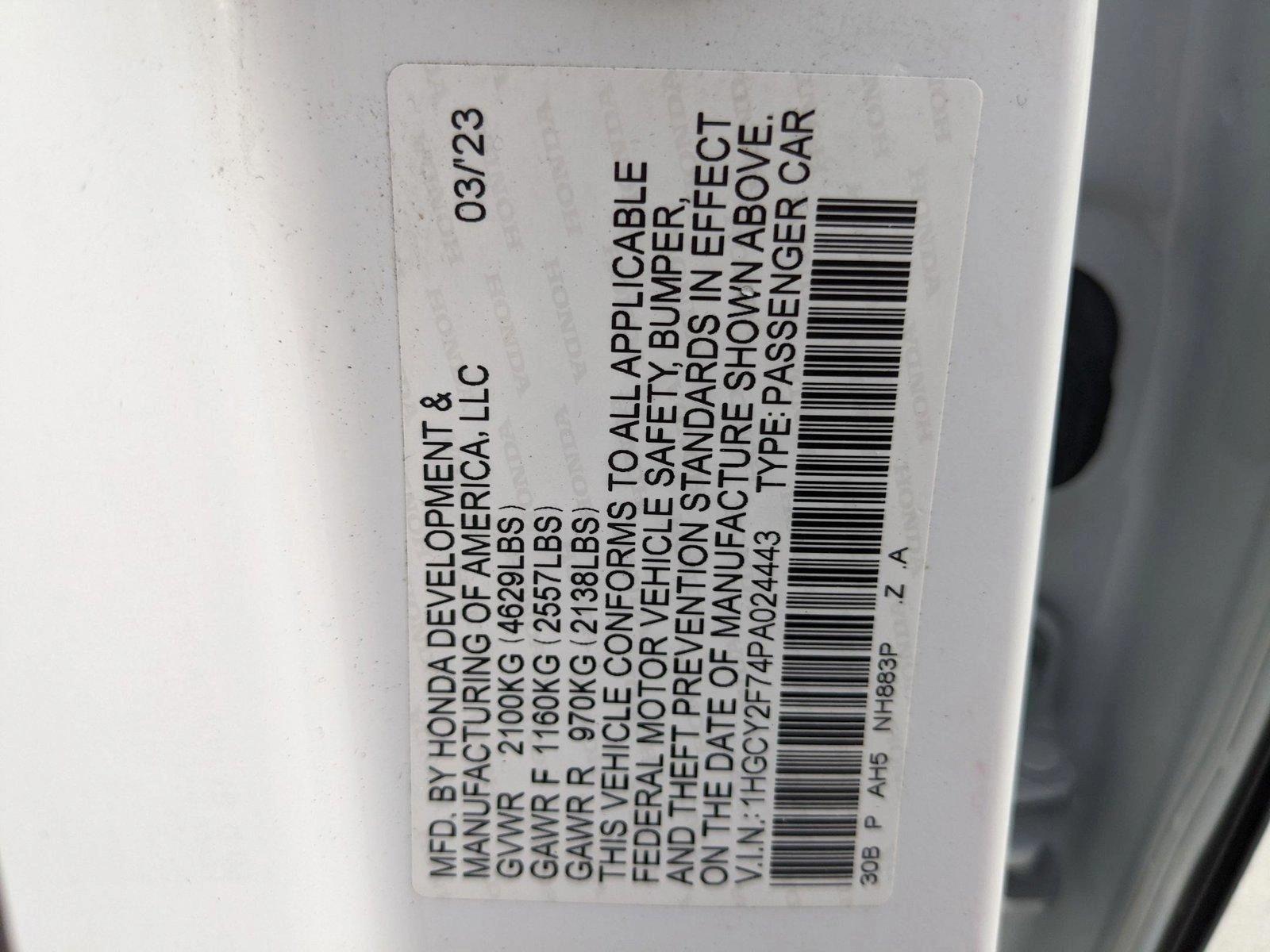 2023 Honda Accord Hybrid Vehicle Photo in Davie, FL 33331