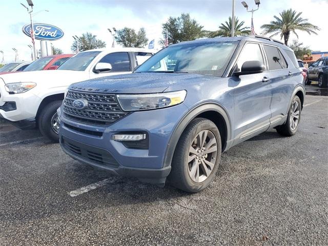 Used 2021 Ford Explorer XLT with VIN 1FMSK7DH9MGC43276 for sale in Miami, FL