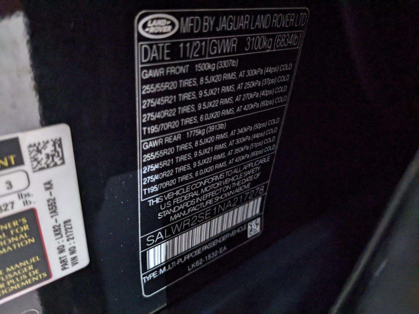 2022 Land Rover Range Rover Sport Vehicle Photo in Pompano Beach, FL 33064