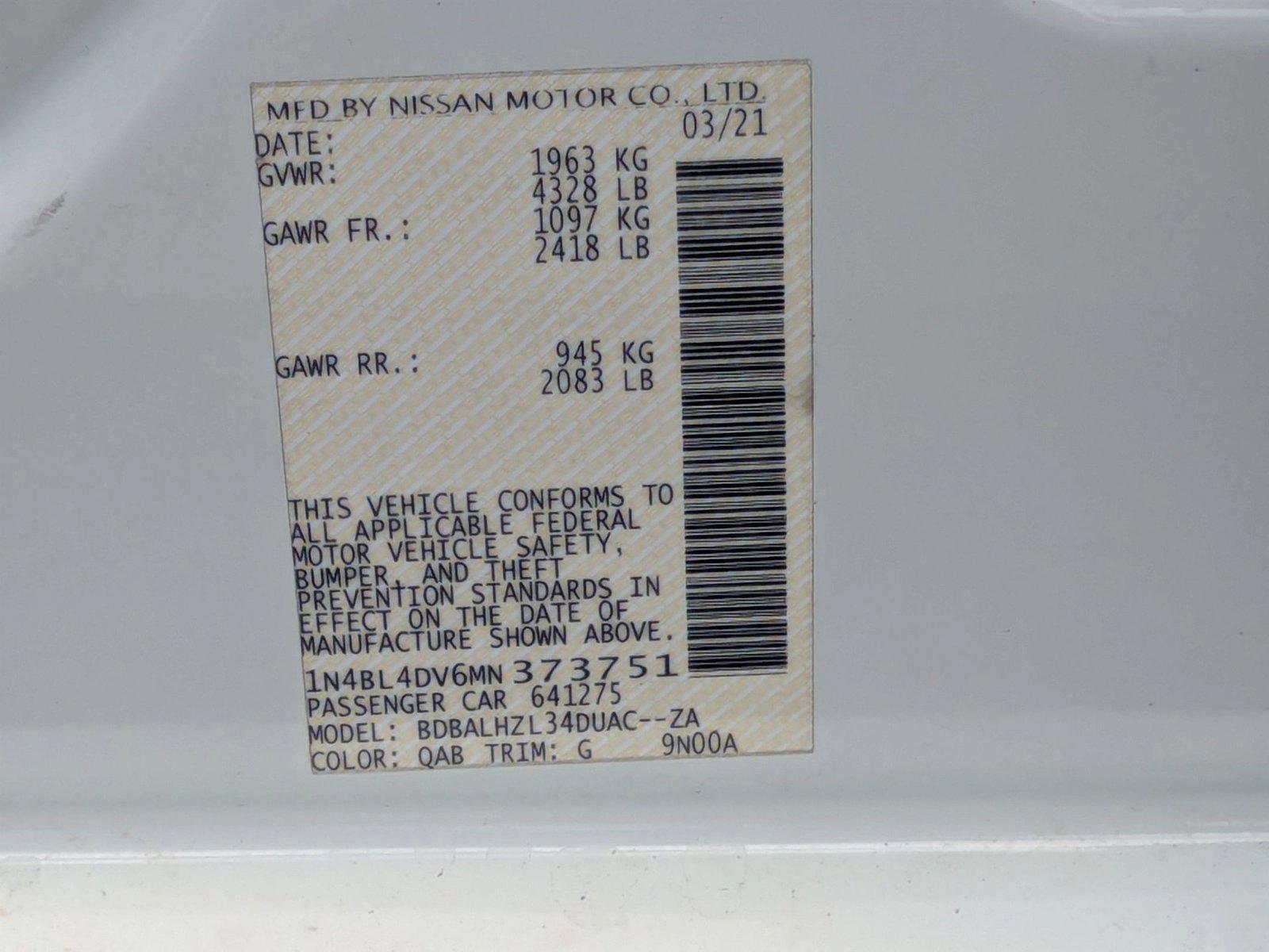 2021 Nissan Altima Vehicle Photo in Clearwater, FL 33761