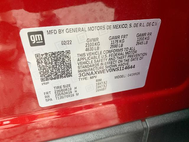 2022 Chevrolet Equinox Vehicle Photo in MOON TOWNSHIP, PA 15108-2571